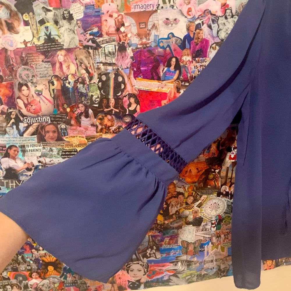 LOFT | Bell-Sleeve Peasant Blouse